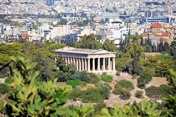 Tempel Athen Stadt