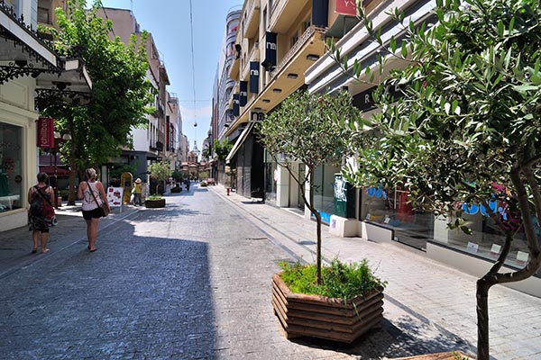 Einkaufsstraße Athen
